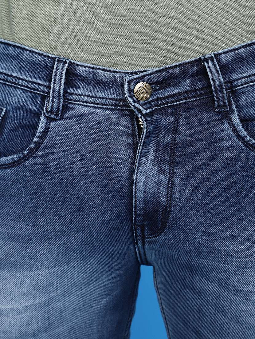 men mid rise washed denim jeans - 20944990 -  Standard Image - 3