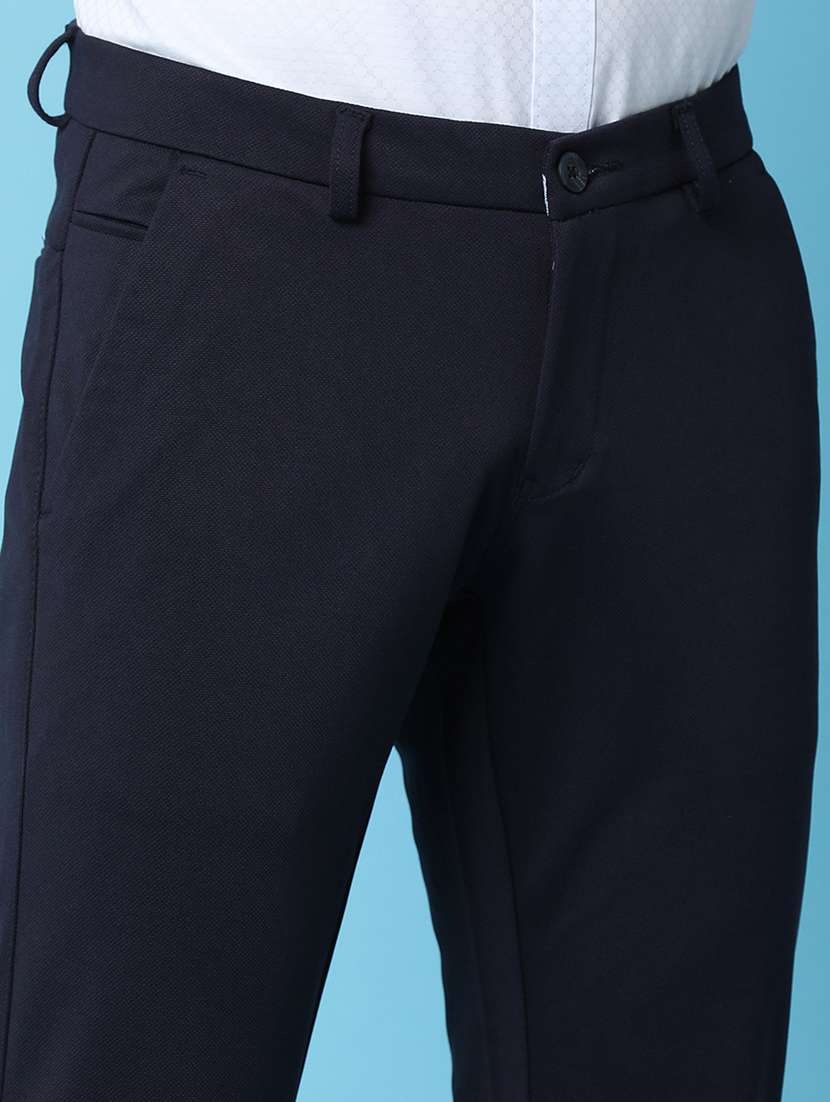 men solid ankle length formal trouser - 20945028 -  Standard Image - 5