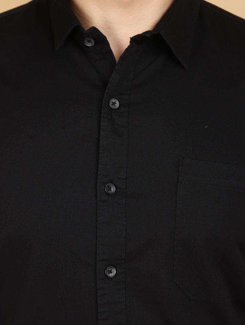 men solid cotton long sleeve casual shirt - 20945031 - Standard Image - 5