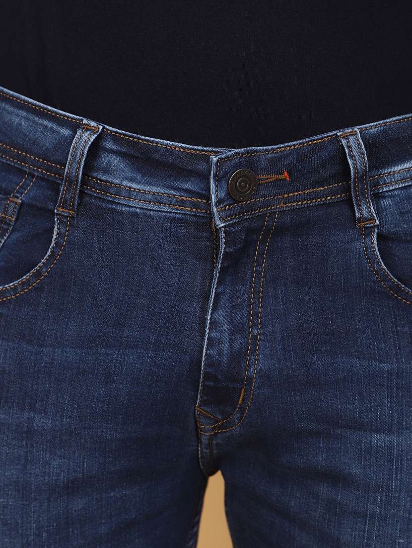 men mid rise washed denim jeans - 20945054 -  Standard Image - 3