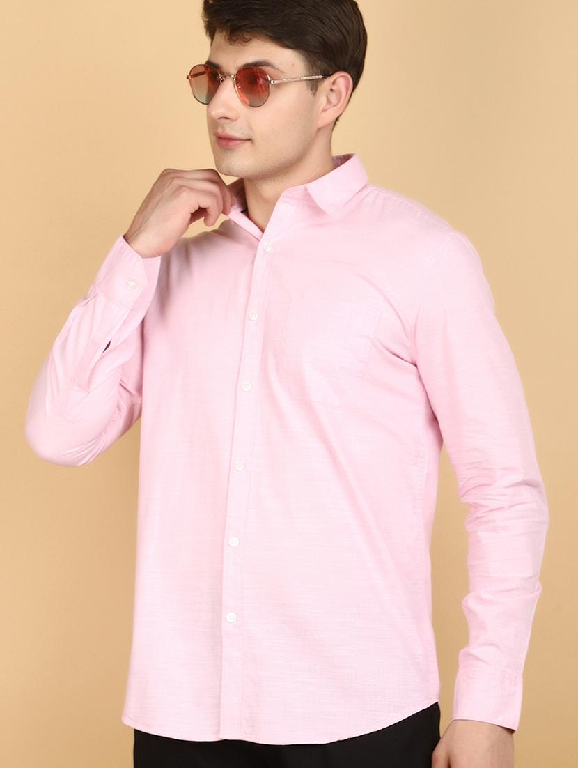men solid cotton long sleeve casual shirt - 20945058 - Standard Image - 3