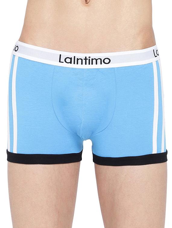 men light blue detailed trunks brief - 20945145 - Zoom Image - 0