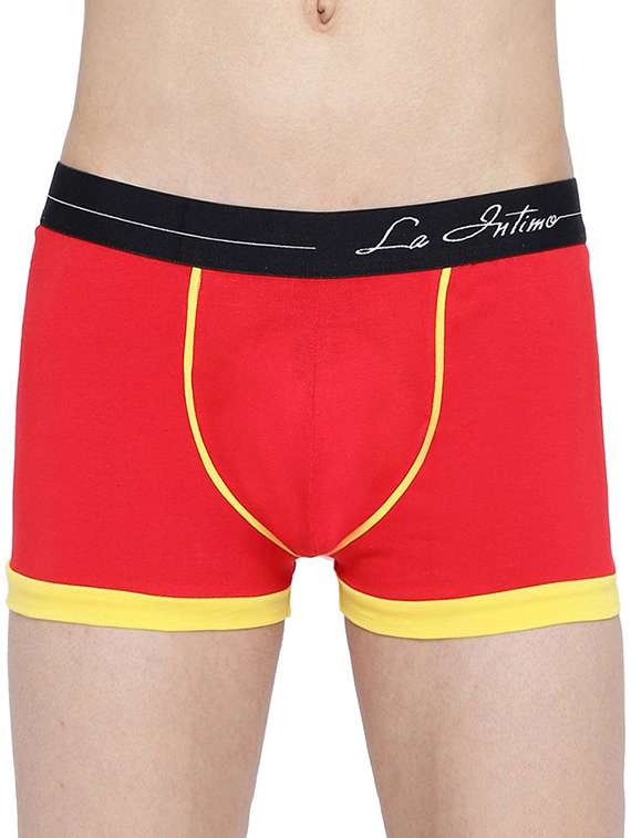 red cotton 95% spandex 5% brief
