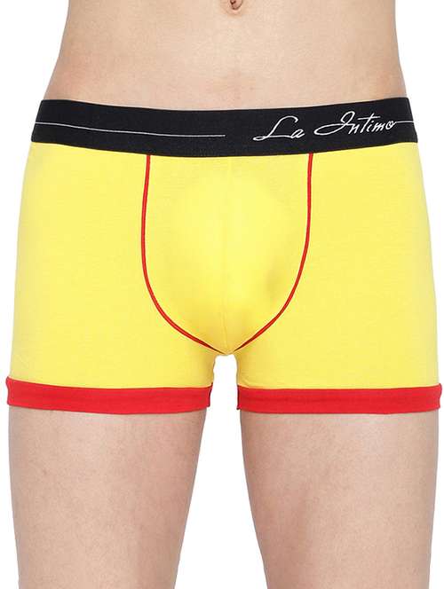 yellow cotton 95% spandex 5% brief - 20945156 - Standard Image - 0