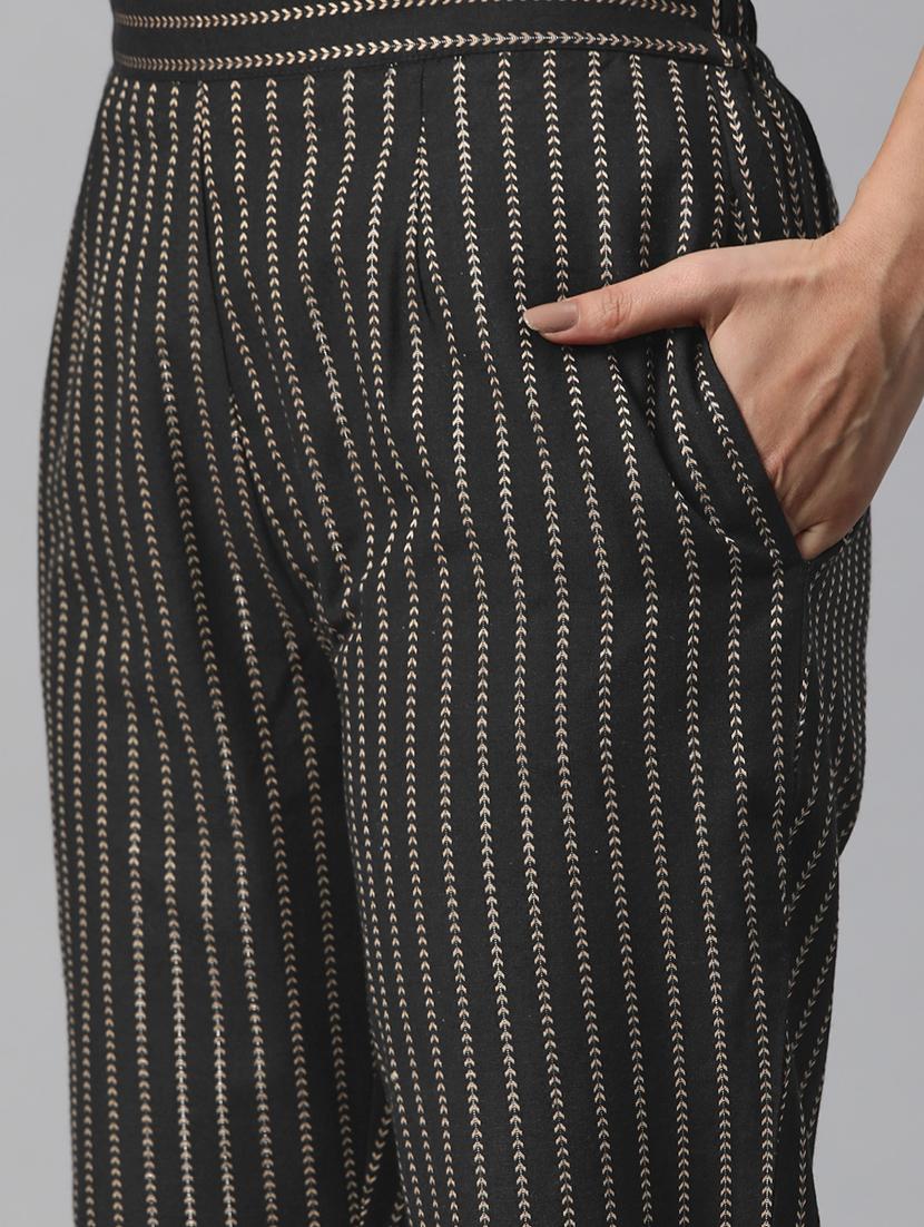 women black stripes formal suit set - 20945239 - Standard Image - 5