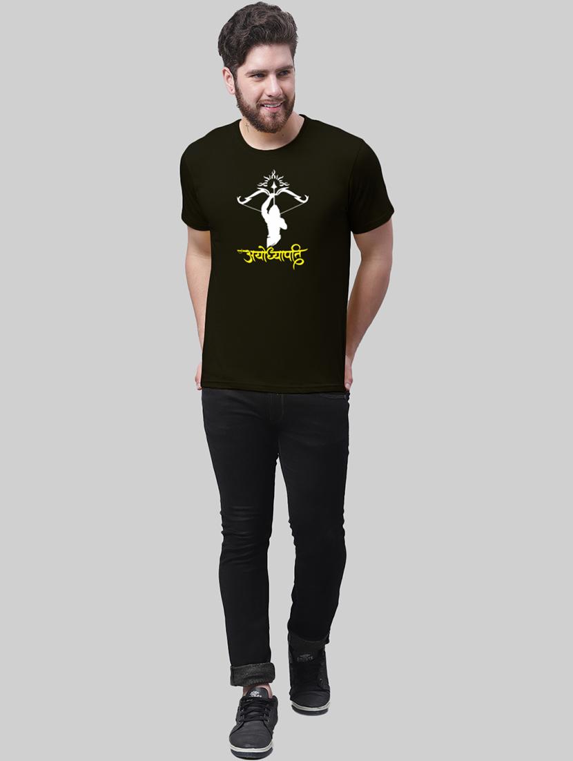 men front print short sleeve t-shirt - 20945408 - Standard Image - 3