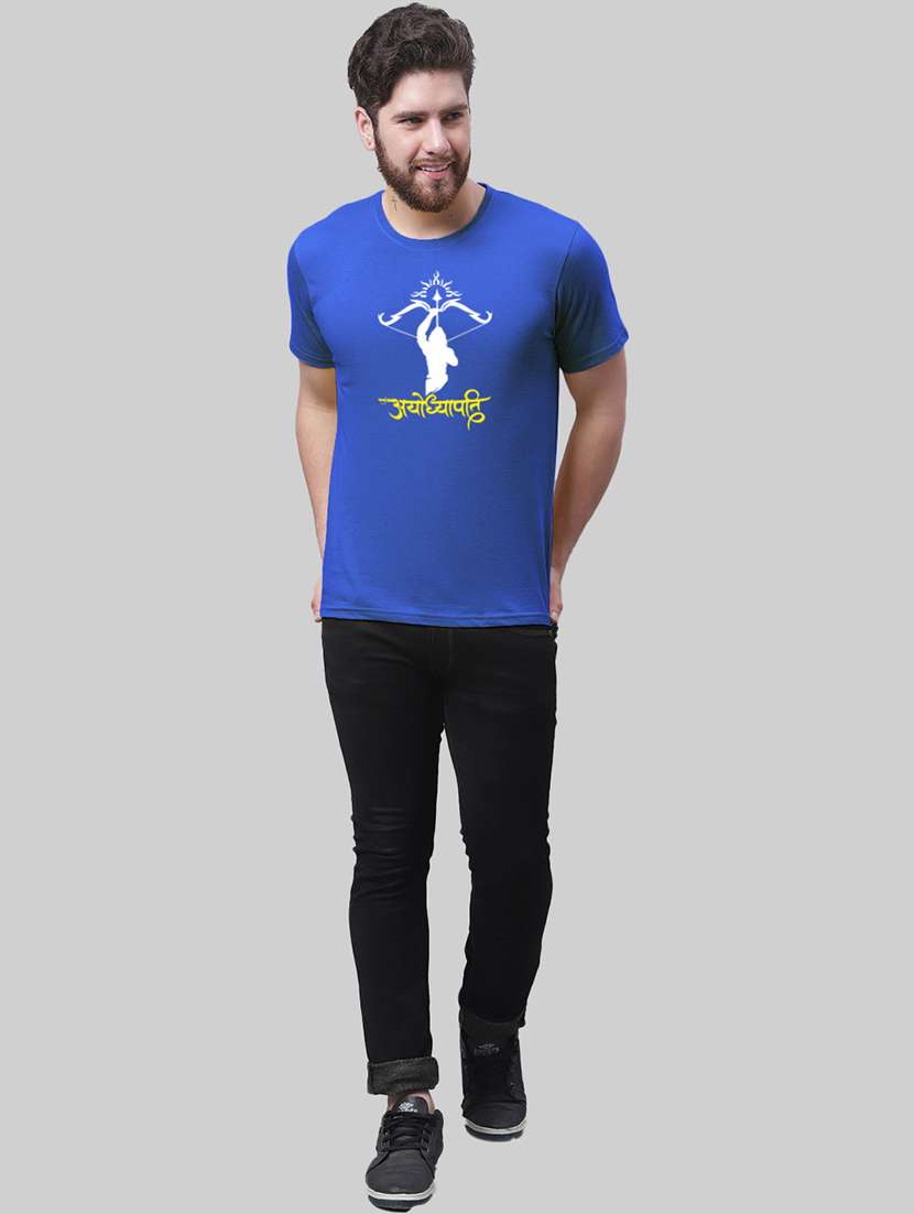 men front print short sleeve t-shirt - 20945413 - Standard Image - 3
