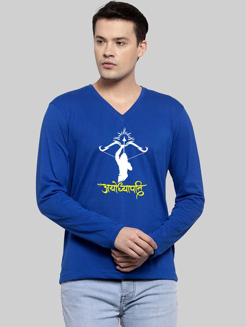 men front print short sleeve t-shirt - 20945429 - Zoom Image - 0