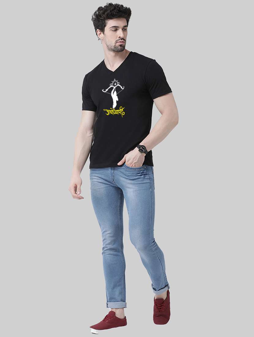 men front print short sleeve t-shirt - 20945434 - Standard Image - 3