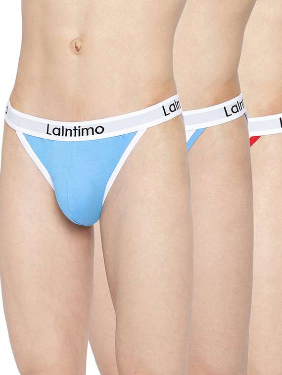 pack of 3 solid thongs