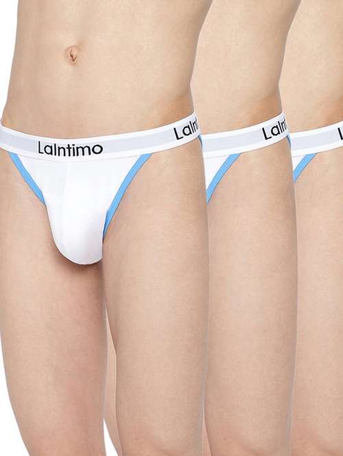 pack of 3 solid thongs - 20945810 -  Standard Image - 0