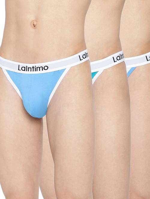 pack of 3 solid thongs - 20945861 -  Standard Image - 0