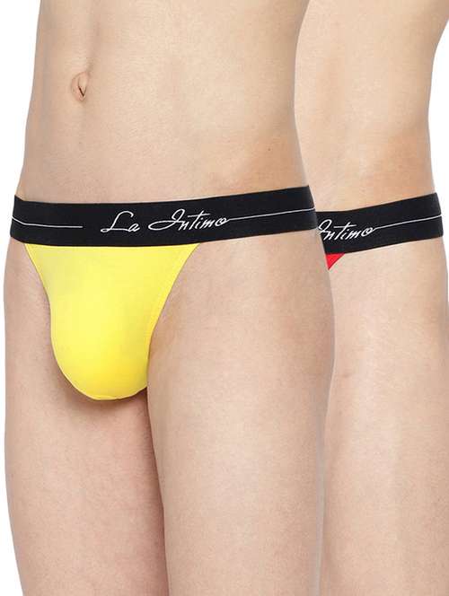 men pack of 2 thongs briefs
