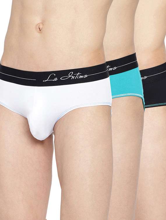 pack of 3 solid hipster briefs