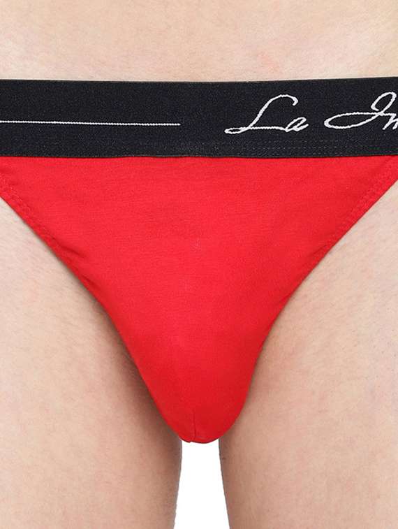 set of 3 multi coloured detailed thongs brief - 20946026 -  Standard Image - 3