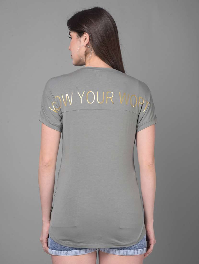 women back print cotton t-shirt - 20946349 -  Standard Image - 3