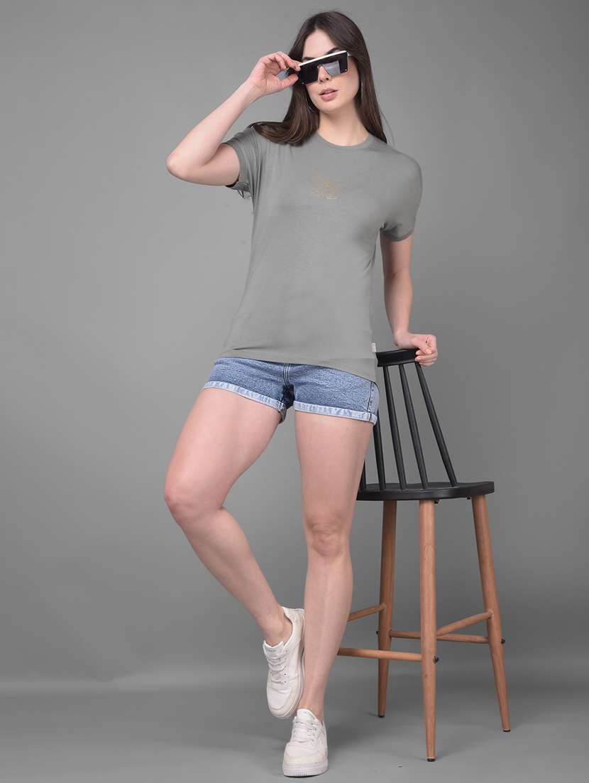 women back print cotton t-shirt - 20946349 -  Standard Image - 5