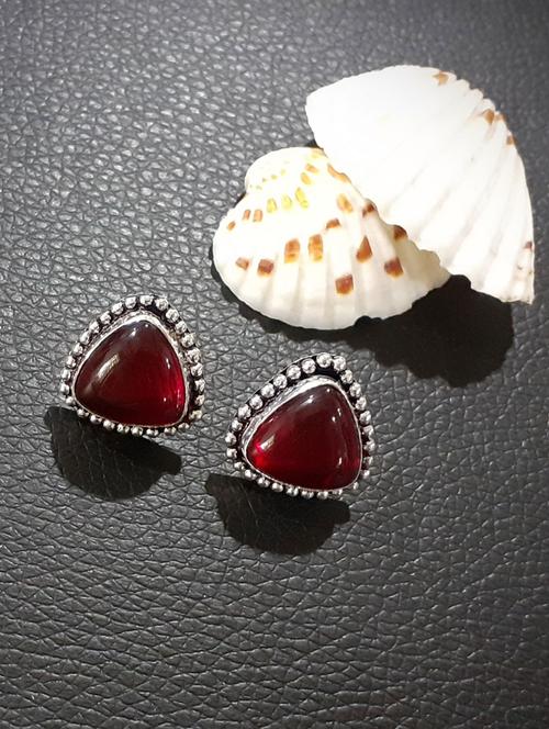 red alloy studs earrings - 20946447 -  Standard Image - 0