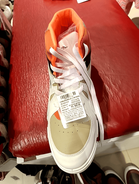 orange pu (polyurethane) shoes - 20946479 - Standard Image - 0