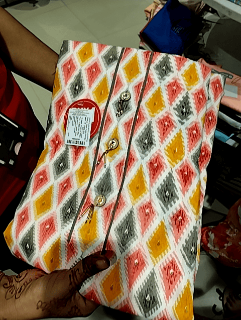 pink poly cotton ethnic dress - 20946520 -  Standard Image - 0