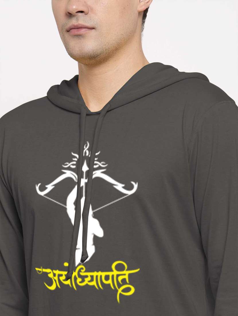 grey cotton chest print sweatshirt - 20947311 -  Standard Image - 5