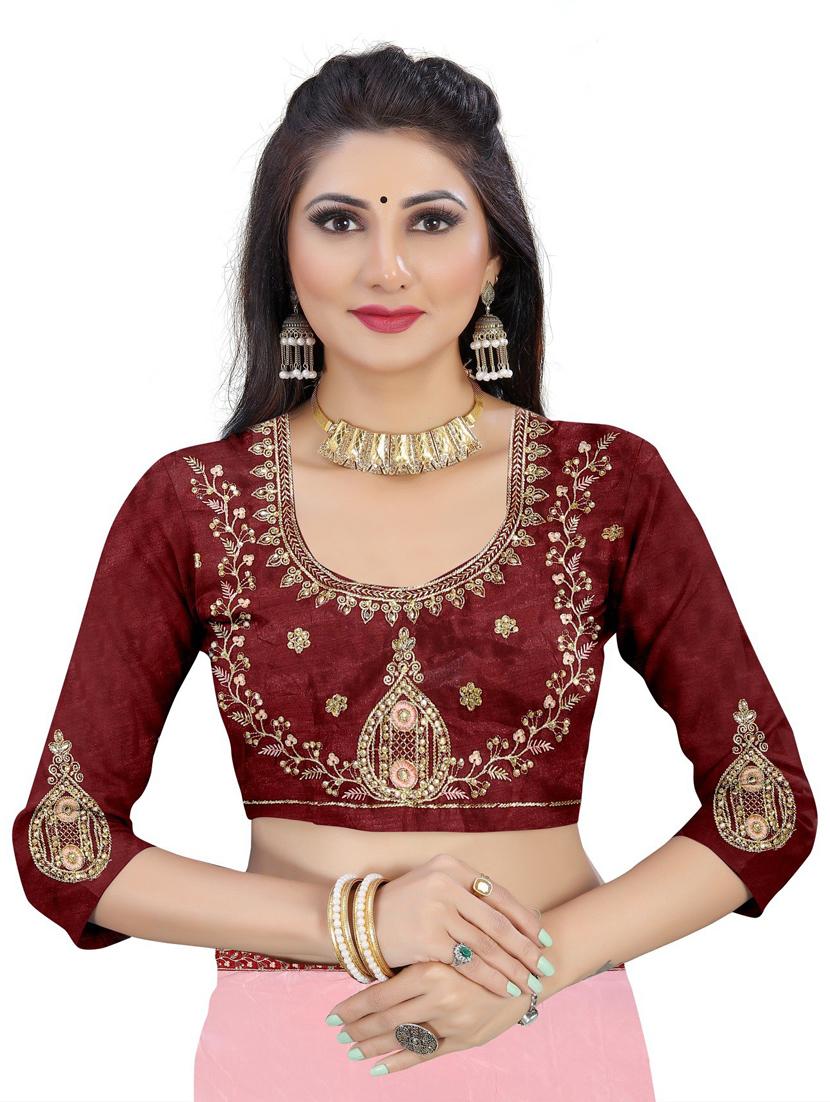 women solid with bordered saree - 20947346 - Standard Image - 3