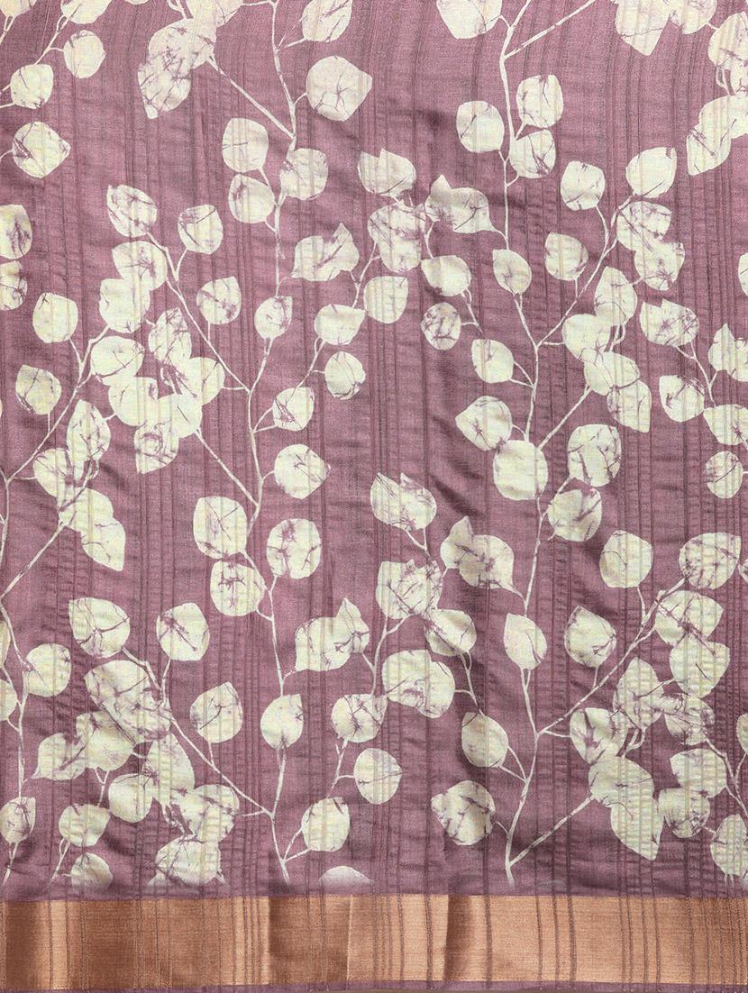 lavender printed saree - 20947833 - Standard Image - 5