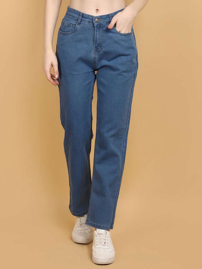 women mid risr denim jeans