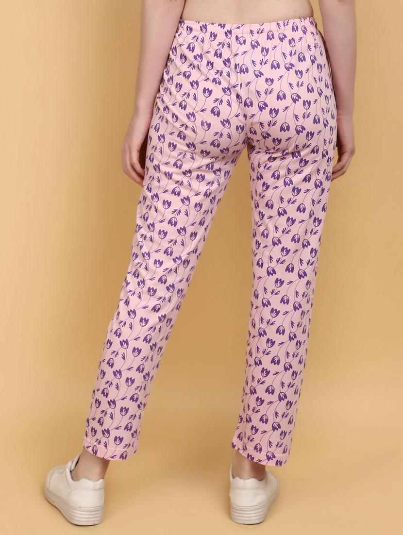 women printed mid rise track pant - 20948568 - Standard Image - 3