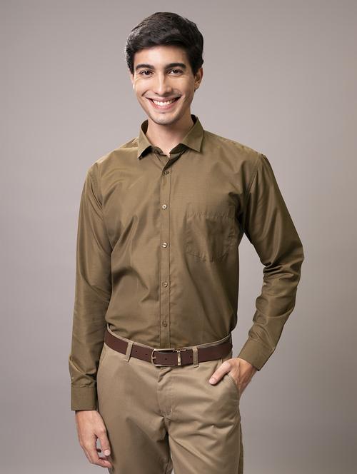 men collared long sleeve formal shirt - 20948604 - Standard Image - 0
