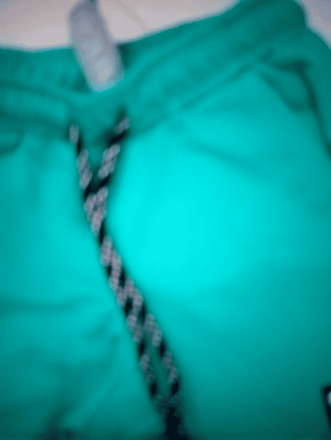 light green cotton loop knit shorts & three fourth - 20948632 - Standard Image - 0