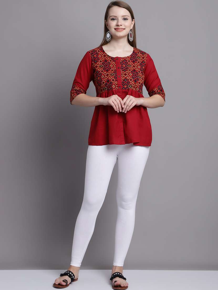 white cotton lycra leggings - 20948849 -  Standard Image - 3
