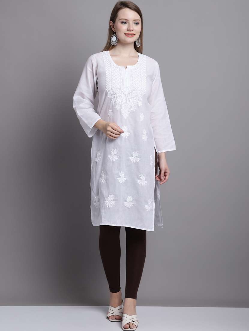 brown cotton lycra leggings - 20948859 -  Standard Image - 3