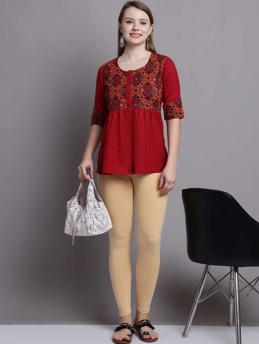 women pack of 2 solid leggings - 20951050 -  Standard Image - 5