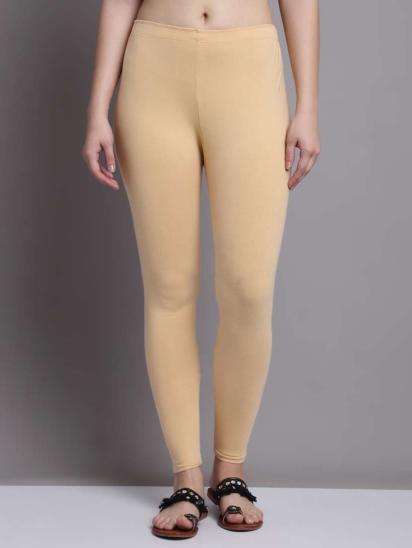 women multicolored solid set of 2 ankle length legging - 20951052 -  Standard Image - 3