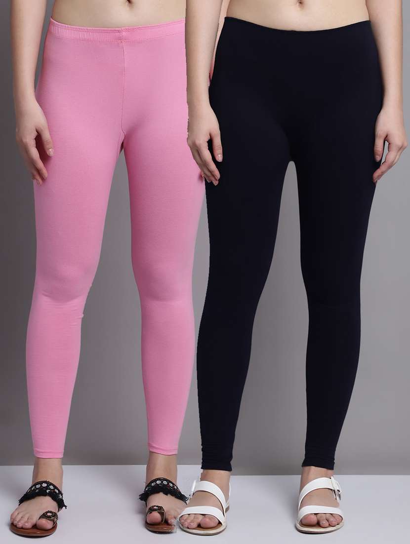 pack of 2 solid color leggings