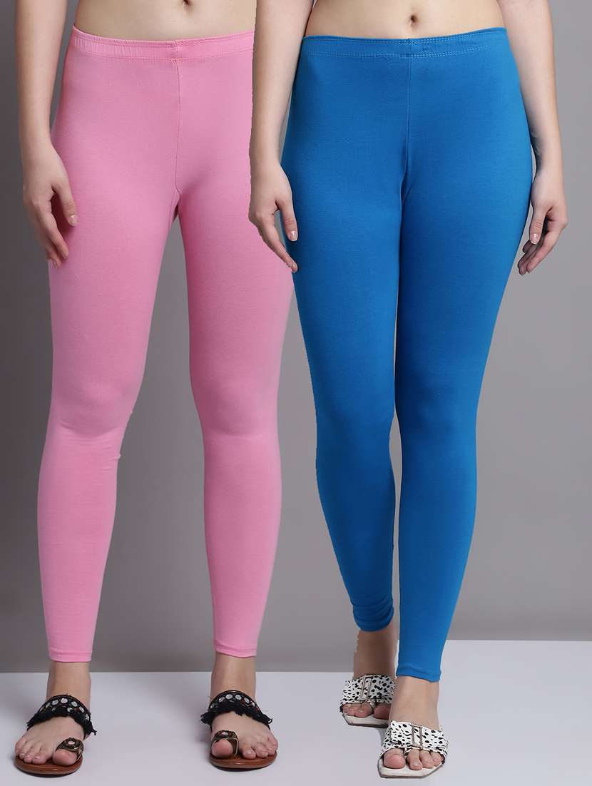 pack of 2 solid color leggings
