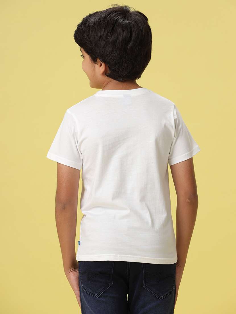 boys front print cotton t-shirt - 20951140 -  Standard Image - 3