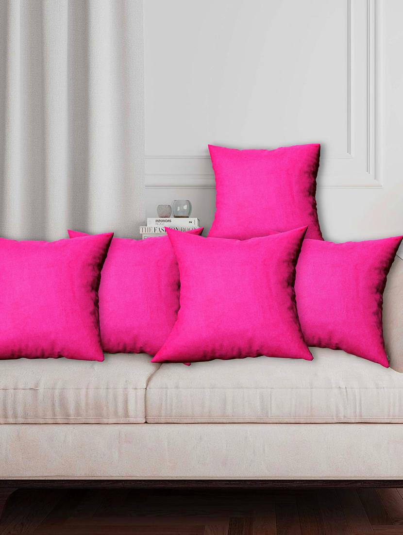 texstylers fancy stylish 16 x 16 inches jaipuri set of 5 pcs sofa cushion covers - 20951791 -  Zoom Image - 0