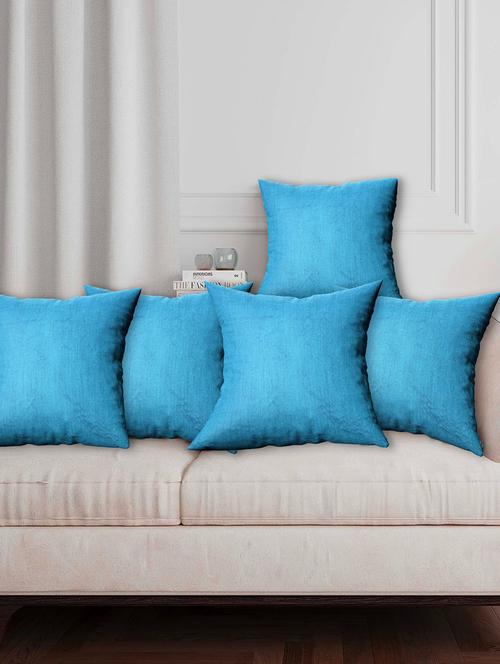 texstylers fancy stylish 16 x 16 inches jaipuri set of 5 pcs sofa cushion covers - 20951793 - Standard Image - 0