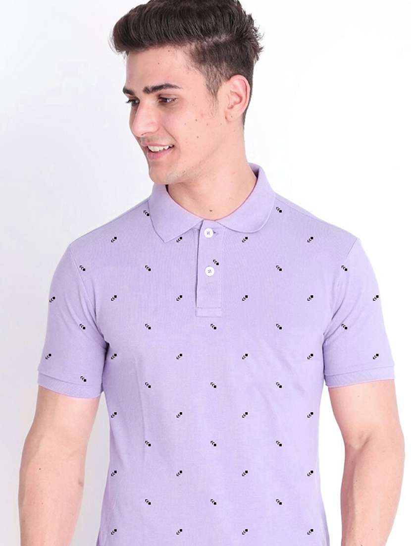 men polo neck printed t-shirt - 20952028 -  Standard Image - 3