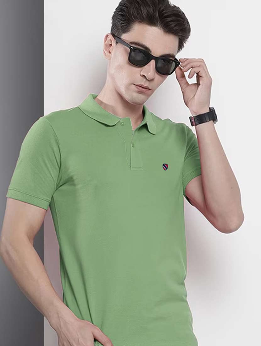 neo mint cotton blend plain tshirt - 20952048 -  Standard Image - 3