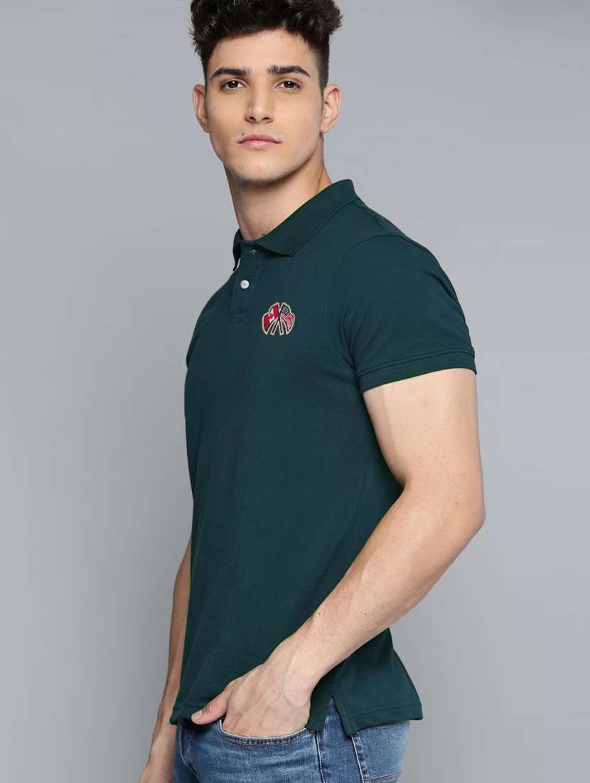 men short sleeve polo t-shirt