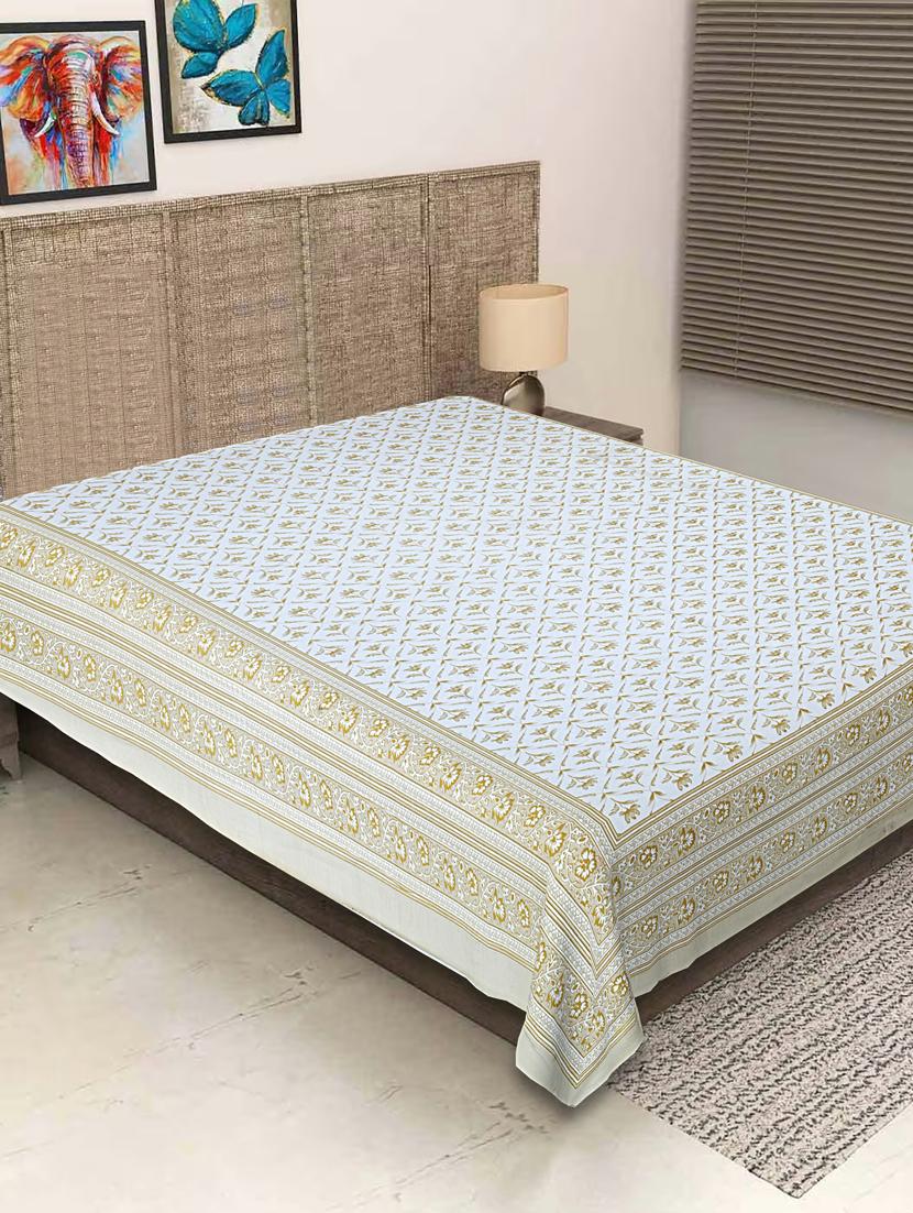 texstylers pure cotton printed jaipuri 60 x 90 inches single bedsheet - 20956523 - Zoom Image - 0