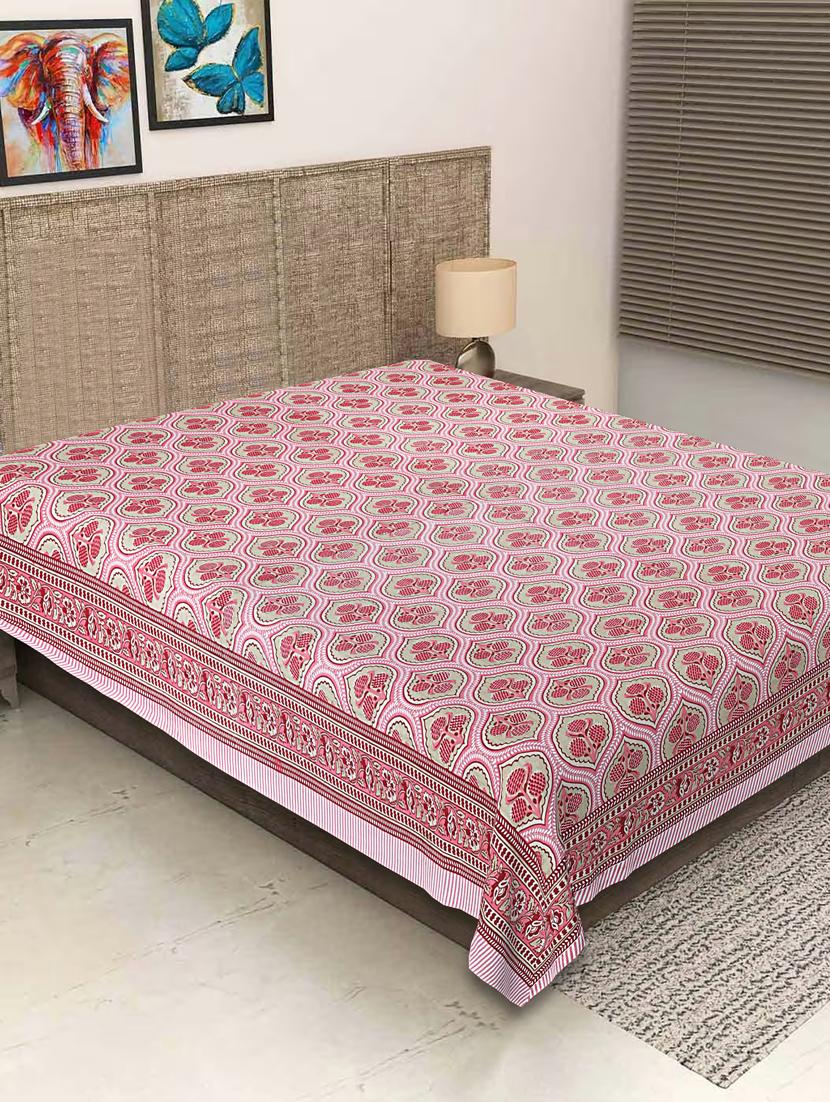 texstylers pure cotton printed jaipuri 60 x 90 inches single bedsheet - 20956526 - Zoom Image - 0