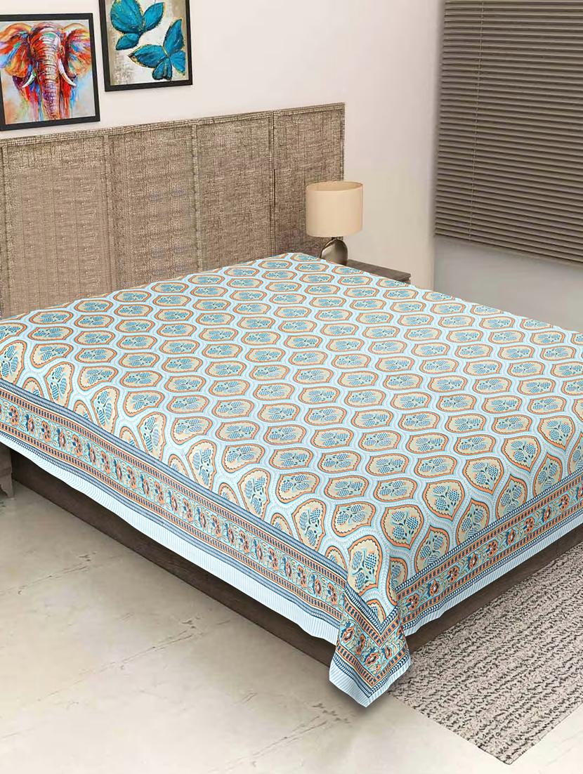 texstylers pure cotton printed jaipuri 60 x 90 inches single bedsheet - 20956528 - Zoom Image - 0