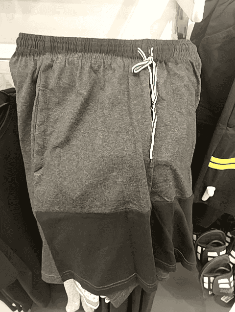 dark grey poly cotton single jersey short - 20957419 - Zoom Image - 0
