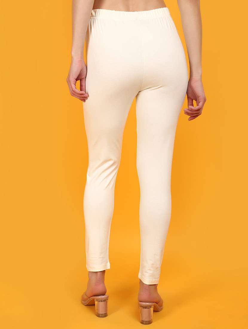 women solid full length legging - 20957452 -  Standard Image - 3