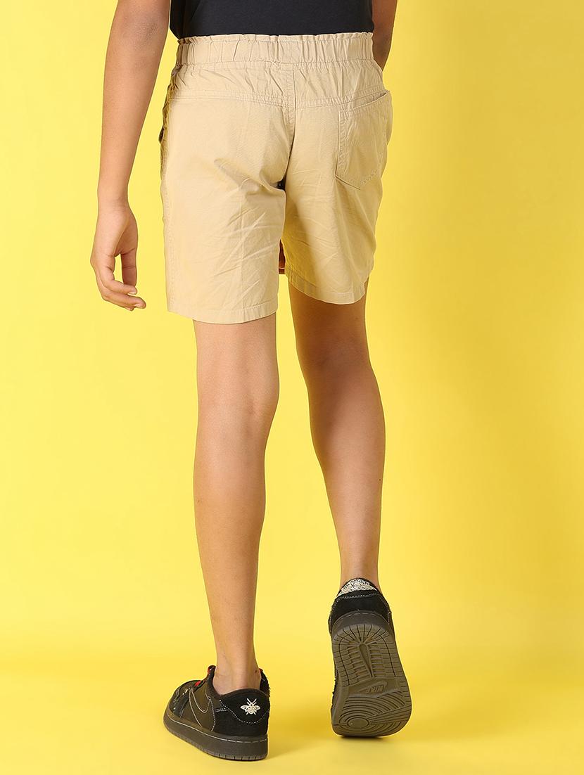 kids mid rise solid shorts - 20957472 - Standard Image - 3