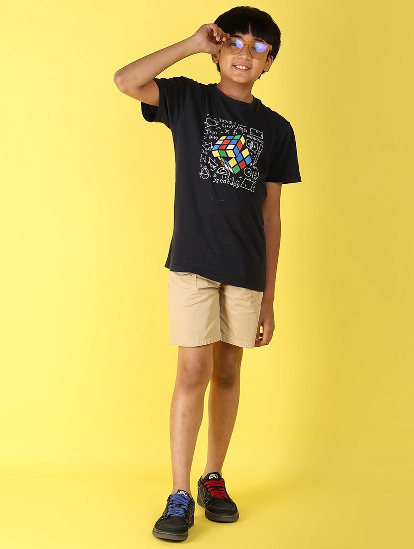 kids mid rise solid shorts - 20957472 - Standard Image - 5